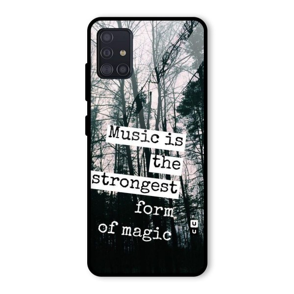 Music Magic Glass Back Case for Galaxy A51