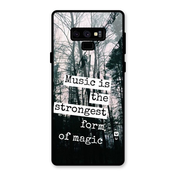 Music Magic Glass Back Case for Galaxy Note 9