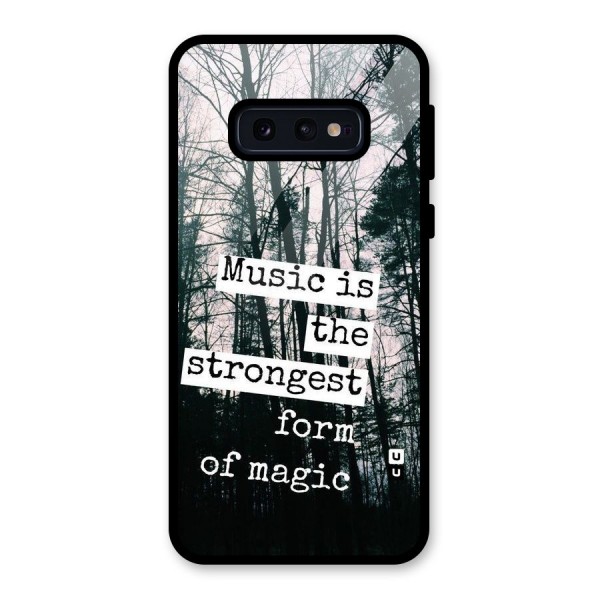 Music Magic Glass Back Case for Galaxy S10e