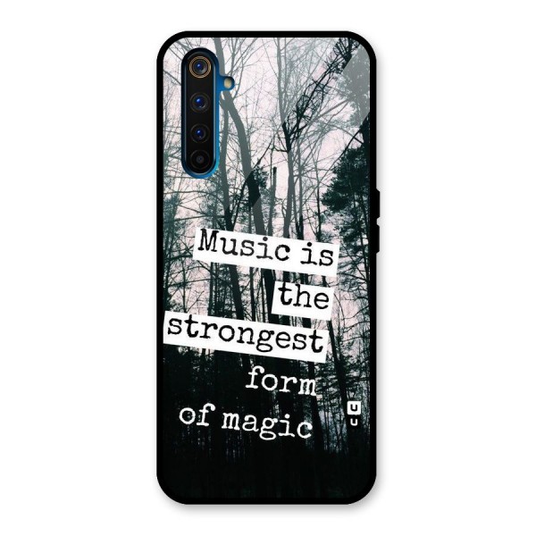 Music Magic Glass Back Case for Realme 6 Pro