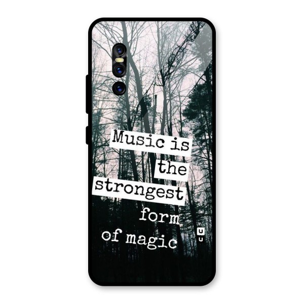 Music Magic Glass Back Case for Vivo V15 Pro