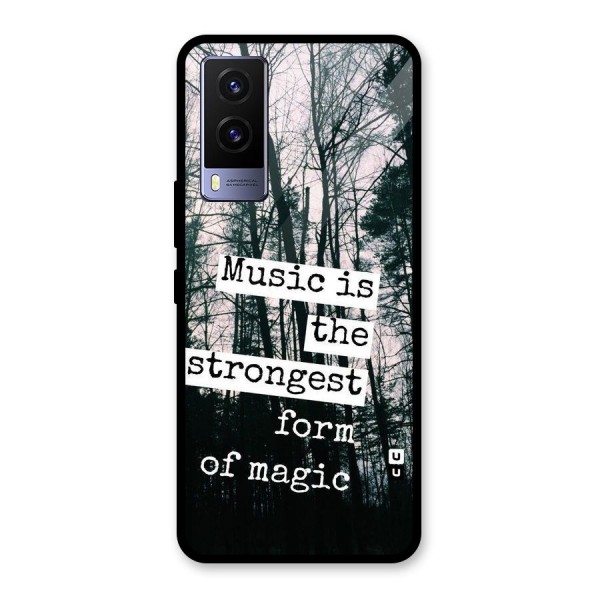 Music Magic Glass Back Case for Vivo V21e 5G