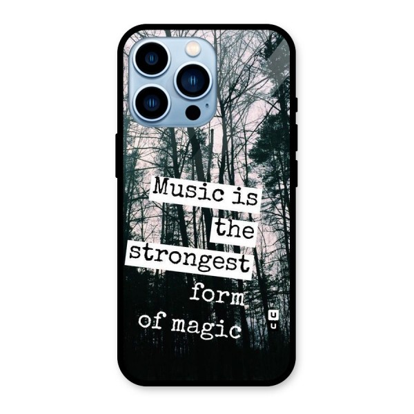 Music Magic Glass Back Case for iPhone 13 Pro