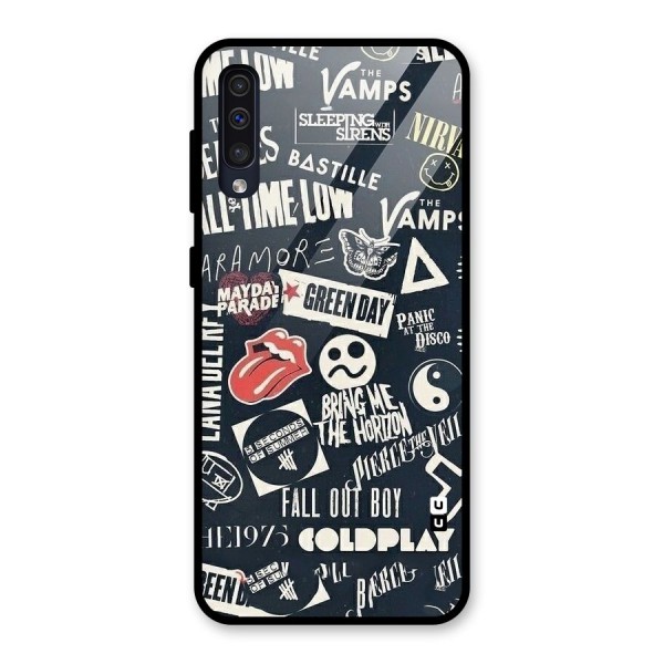 Music My Paradise Glass Back Case for Galaxy A50s