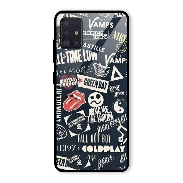 Music My Paradise Glass Back Case for Galaxy A51