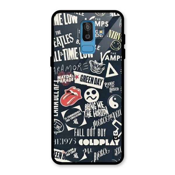 Music My Paradise Glass Back Case for Galaxy J8