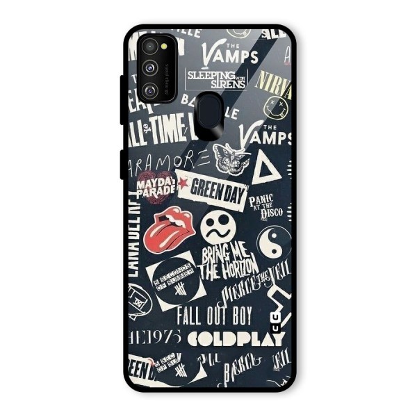 Music My Paradise Glass Back Case for Galaxy M21