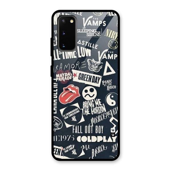 Music My Paradise Glass Back Case for Galaxy S20