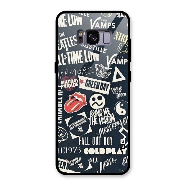 Music My Paradise Glass Back Case for Galaxy S8