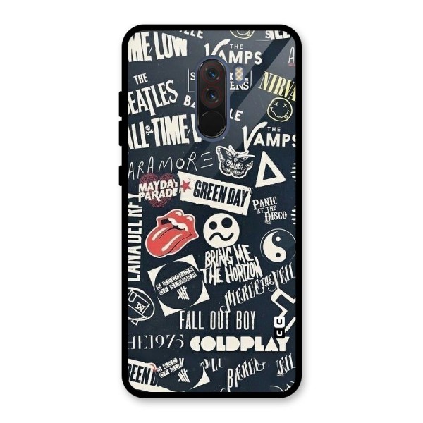 Music My Paradise Glass Back Case for Poco F1