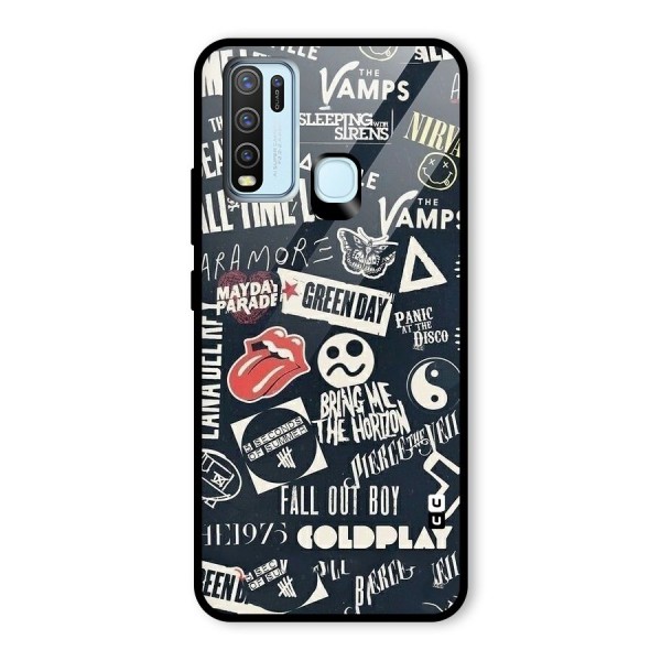 Music My Paradise Glass Back Case for Vivo Y30