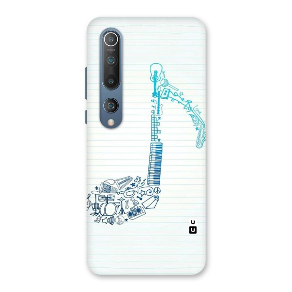 Music Note Design Back Case for Mi 10