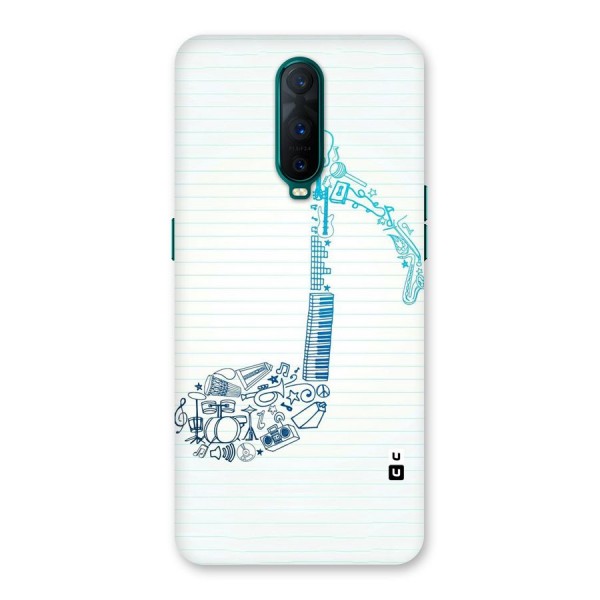 Music Note Design Back Case for Oppo R17 Pro