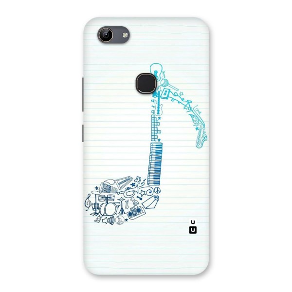 Music Note Design Back Case for Vivo Y81