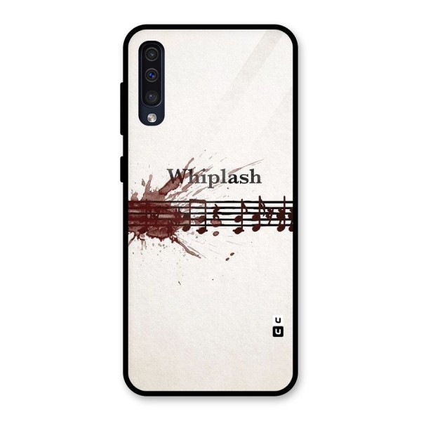 Music Notes Splash Glass Back Case for Galaxy A50s