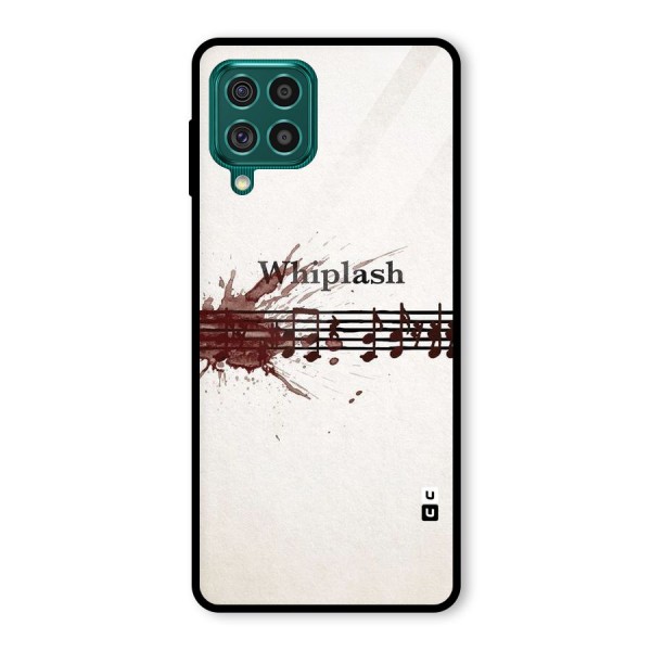 Music Notes Splash Glass Back Case for Galaxy F62