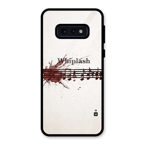 Music Notes Splash Glass Back Case for Galaxy S10e