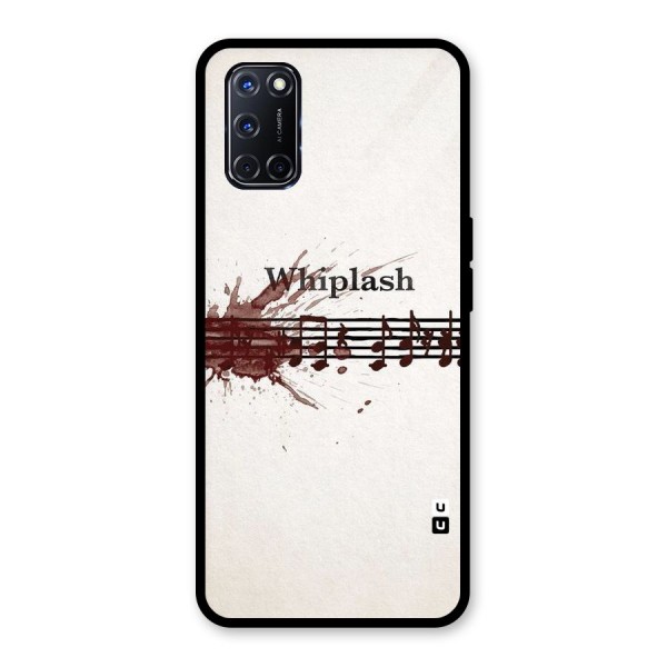 Music Notes Splash Glass Back Case for Oppo A52