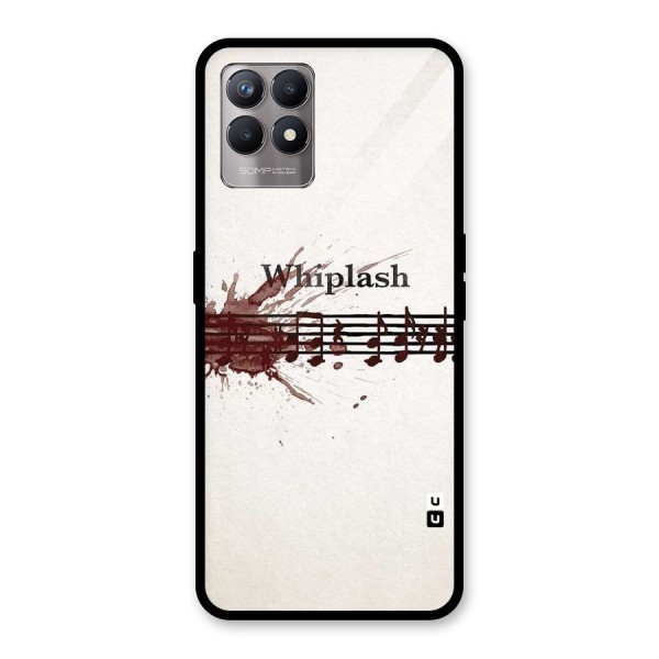 Music Notes Splash Glass Back Case for Realme 8i