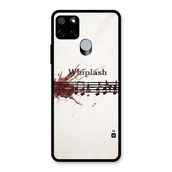 Music Notes Splash Glass Back Case for Realme C15