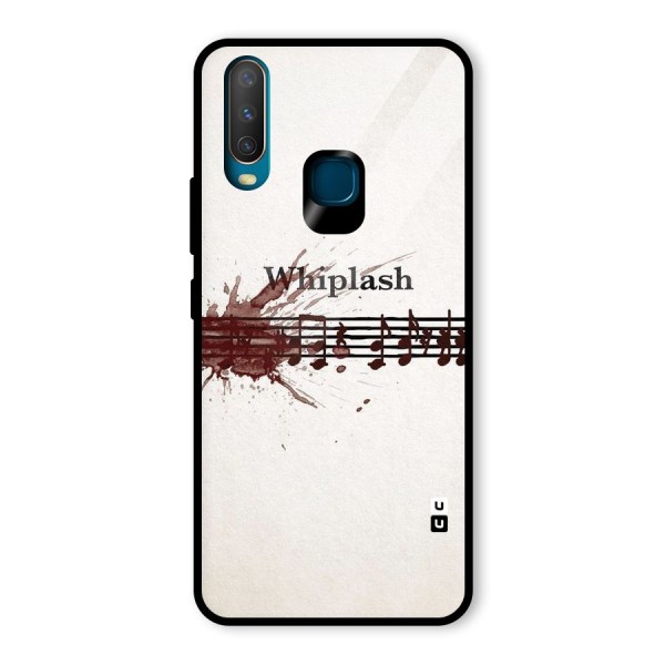 Music Notes Splash Glass Back Case for Vivo Y15