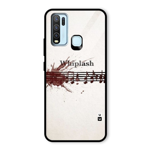 Music Notes Splash Glass Back Case for Vivo Y30