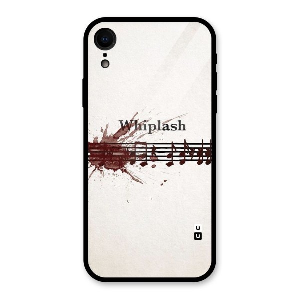 Music Notes Splash Glass Back Case for XR