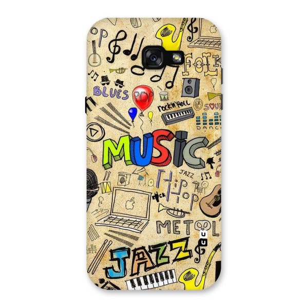 Music Pattern Back Case for Galaxy A7 (2017)