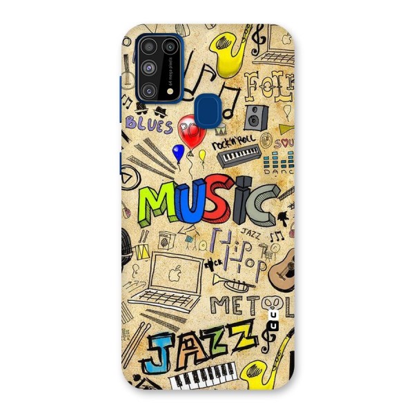 Music Pattern Back Case for Galaxy M31