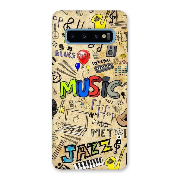 Music Pattern Back Case for Galaxy S10