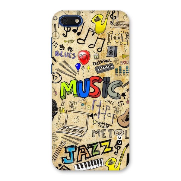 Music Pattern Back Case for Honor 7s