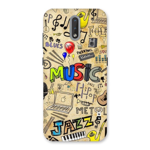 Music Pattern Back Case for Nokia 2.3