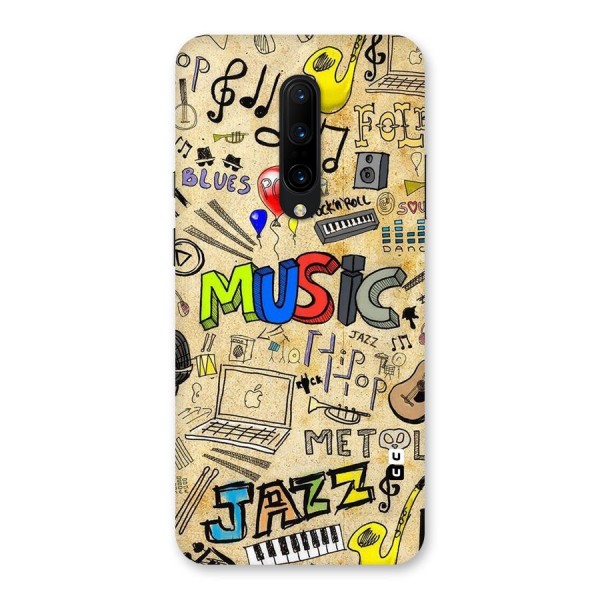 Music Pattern Back Case for OnePlus 7 Pro