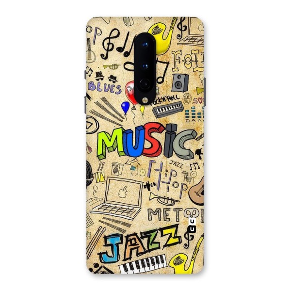 Music Pattern Back Case for OnePlus 8