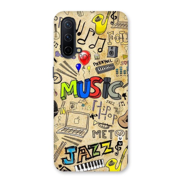 Music Pattern Back Case for OnePlus Nord CE 5G