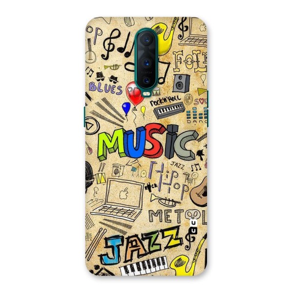 Music Pattern Back Case for Oppo R17 Pro