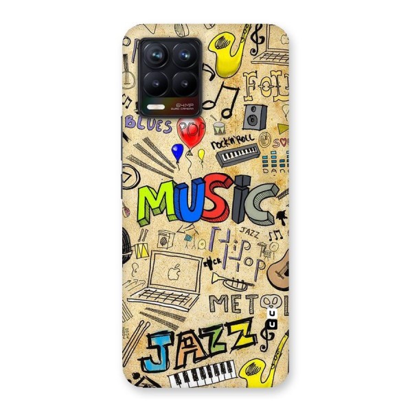 Music Pattern Back Case for Realme 8