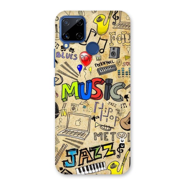 Music Pattern Back Case for Realme C12