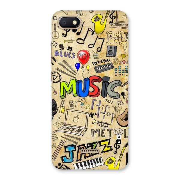 Music Pattern Back Case for Redmi 6A