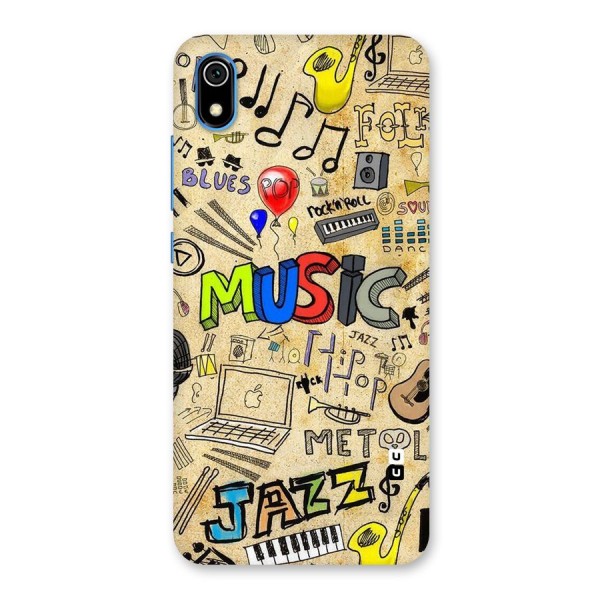 Music Pattern Back Case for Redmi 7A