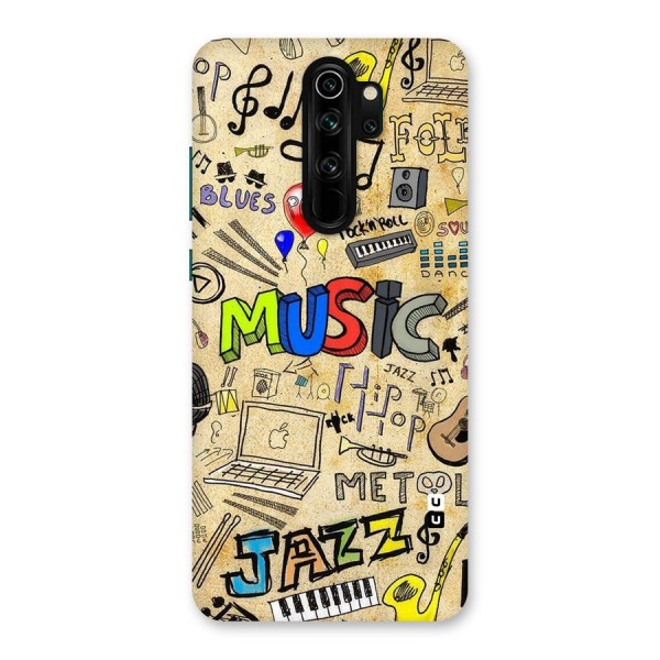 Music Pattern Back Case for Redmi Note 8 Pro