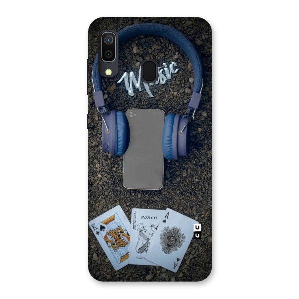 Music Power Cards Back Case for Galaxy A20