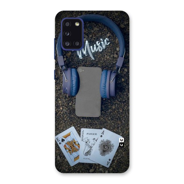 Music Power Cards Back Case for Galaxy A31