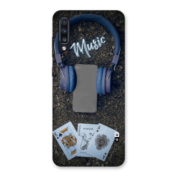 Music Power Cards Back Case for Galaxy A70s