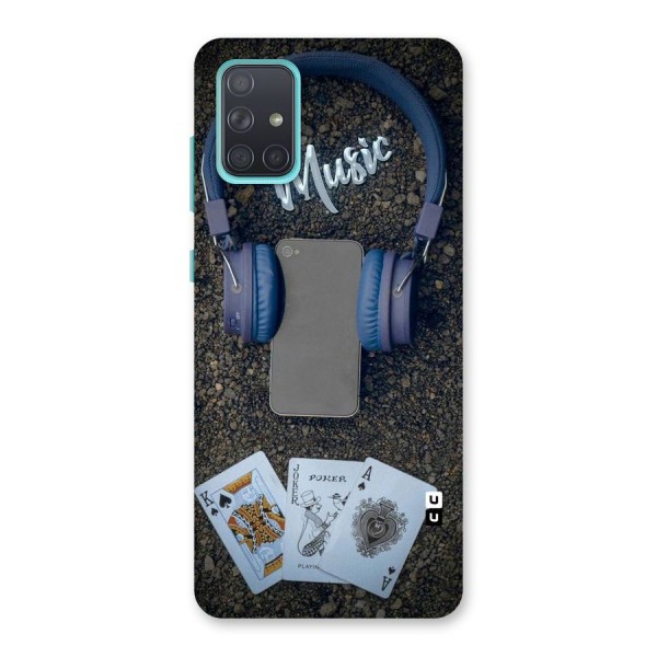 Music Power Cards Back Case for Galaxy A71