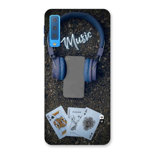 Music Power Cards Back Case for Galaxy A7 (2018)