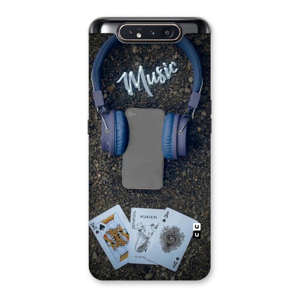 Music Power Cards Back Case for Galaxy A80