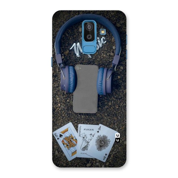 Music Power Cards Back Case for Galaxy J8