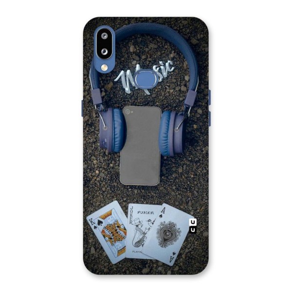 Music Power Cards Back Case for Galaxy M01s