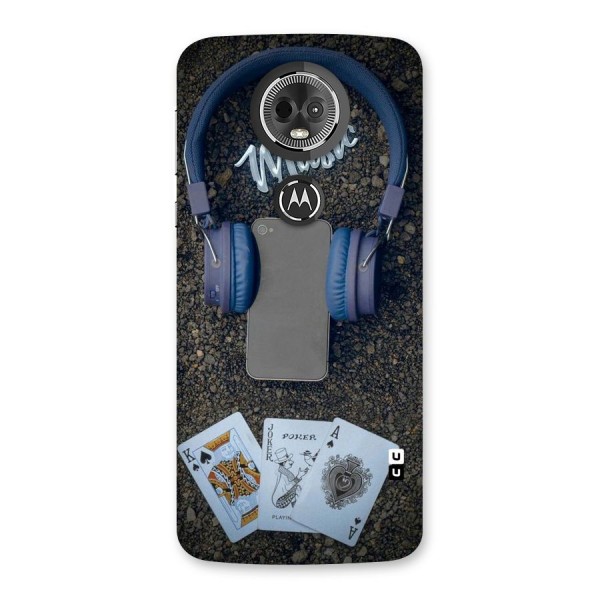 Music Power Cards Back Case for Moto E5 Plus